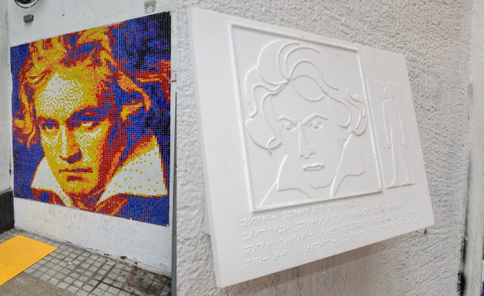 Inédito circuito de murales para personas ciegas en Barrio Bellas Artes y Lastarria Inédito circuito de murales para personas ciegas en Barrio Bellas Artes y Lastarria