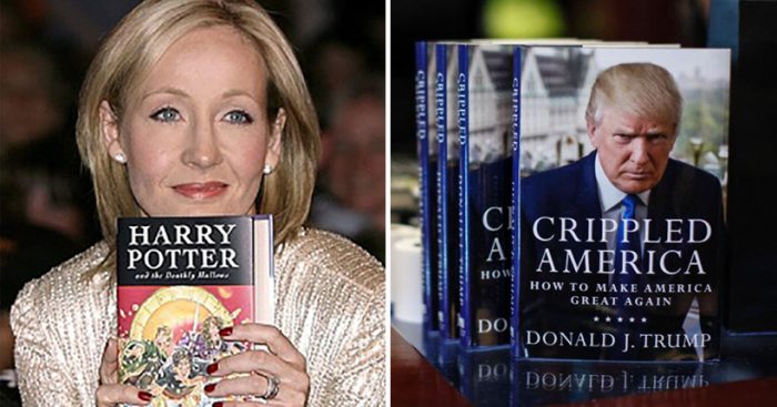 J.K. Rowling se burla de Trump en Twitter por alardear de ser escritor J.K. Rowling se burla de Trump en Twitter por alardear de ser escritor