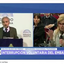 El fuerte cruce entre la senadora Silvia Elías de Pérez y el biólogo Alberto Kornblihtt en debate por el aborto legal en Argentina