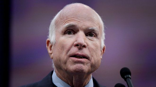 Muere el senador republicano estadounidense John McCain a los 81 años a causa de un tumor cerebral Muere el senador republicano estadounidense John McCain a los 81 años a causa de un tumor cerebral