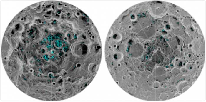 La NASA confirma la existencia de hielo en los polos de la Luna La NASA confirma la existencia de hielo en los polos de la Luna
