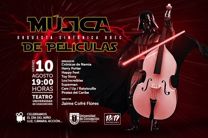 Día del niño: Concierto de música de películas en Teatro UdeC Día del niño: Concierto de música de películas en Teatro UdeC