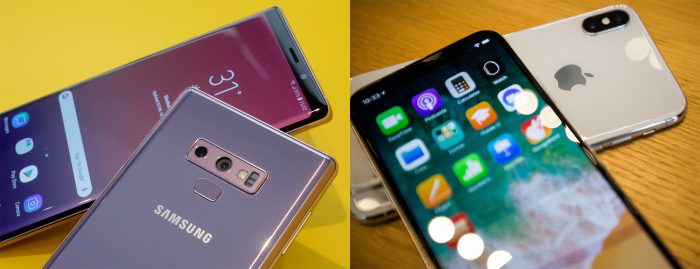 Note 9 de Samsung contra iPhone X: 2 teléfonos de US$1.000 Note 9 de Samsung contra iPhone X: 2 teléfonos de US$1.000