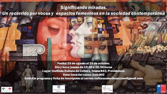 Curso “Significando miradas. Un recorrido por voces y espacios femeninos en la sociedad contemporánea” en Instituto Italiano de Cultura Curso “Significando miradas. Un recorrido por voces y espacios femeninos en la sociedad contemporánea” en Instituto Italiano de Cultura