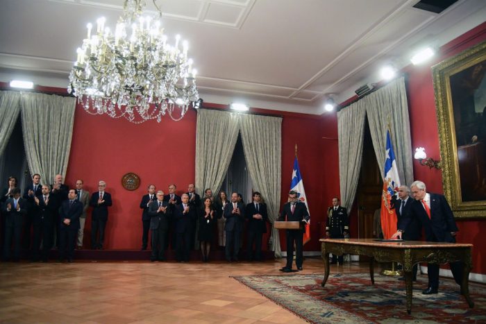 Se quedó pegado con Bachelet: el discurso de Piñera en el cambio de gabinete Se quedó pegado con Bachelet: el discurso de Piñera en el cambio de gabinete