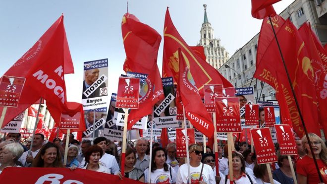 Rusia: cómo el plan para aumentar la edad de jubilación hizo caer la popularidad de Vladimir Putin Rusia: cómo el plan para aumentar la edad de jubilación hizo caer la popularidad de Vladimir Putin
