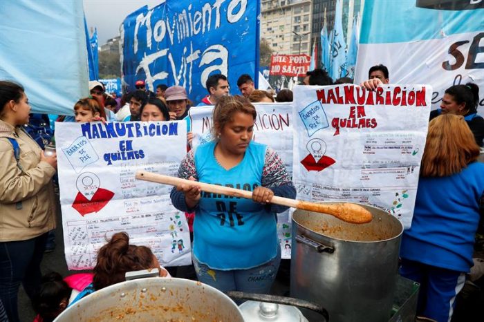 Marchas y “ollas populares” paralizaron Buenos Aires para pedir fin del ajuste Marchas y