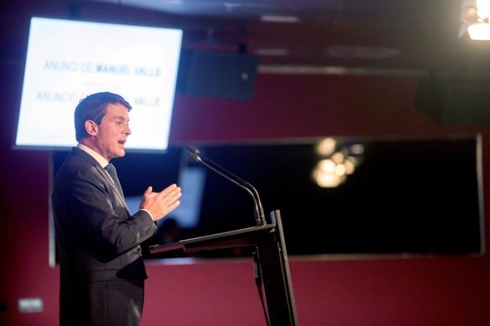 Ex primer ministro francés Valls será candidato a alcaldía de Barcelona Ex primer ministro francés Valls será candidato a alcaldía de Barcelona