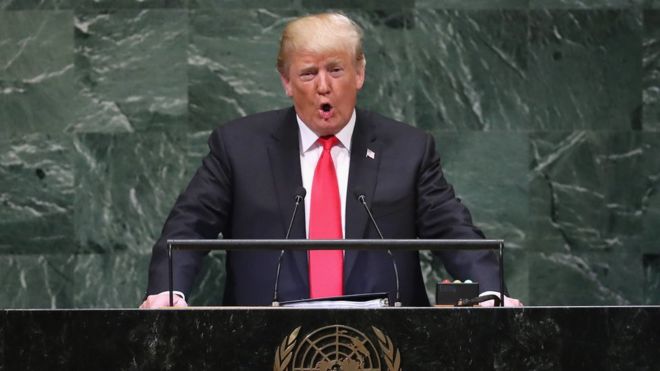 Trump golpea la mesa en la ONU: “Ningún gobierno responsable debería subsidiar el deseo de sangre de Irán” Trump golpea la mesa en la ONU: “Ningún gobierno responsable debería subsidiar el deseo de sangre de Irán”