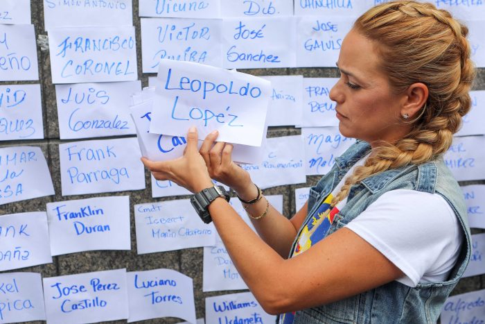 Esposa de Leopoldo López pide a Bachelet visitar Venezuela y constatar estado de 