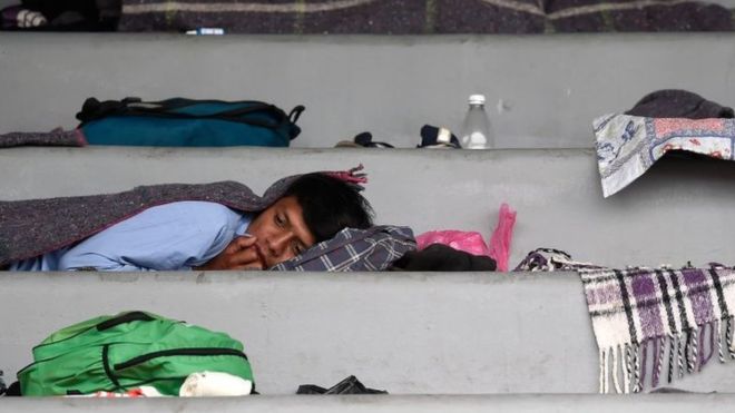 Los primeros migrantes de la caravana llegan a la Ciudad de México, un punto “crucial” en su viaje Los primeros migrantes de la caravana llegan a la Ciudad de México, un punto “crucial” en su viaje