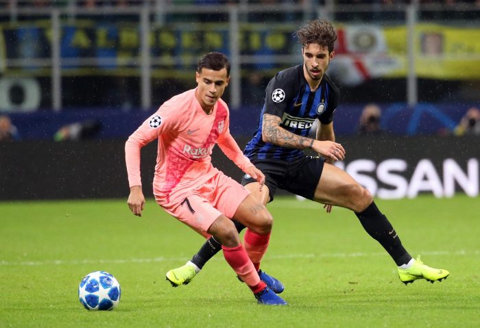 Vidal vio acción en el empate de Barcelona ante Inter por Champions League Vidal vio acción en el empate de Barcelona ante Inter por Champions League