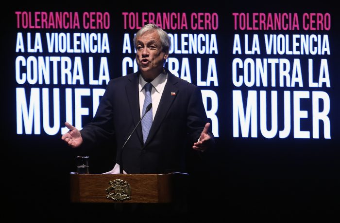 Tolerancia cero: Piñera lanza campaña para combatir la violencia contra la mujer Tolerancia cero: Piñera lanza campaña para combatir la violencia contra la mujer