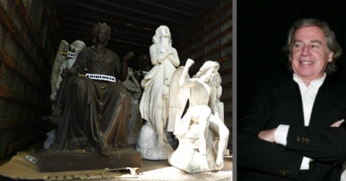 Otras 10 piezas de arte y 17 arqueológicas robadas se encontraban en el fundo de Raúl Schüler Otras 10 piezas de arte y 17 arqueológicas robadas se encontraban en el fundo de Raúl Schüler