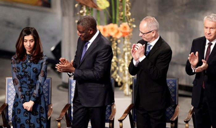 Murad y Mukwege reciben Nobel de Paz y piden justicia contra abusos sexuales