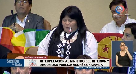 Interpelación a Andrés Chadwick: “¿Cree usted que en el asesinato de Camilo Catrillanca existen responsabilidades políticas que deban ser investigadas?” Interpelación a Andrés Chadwick: