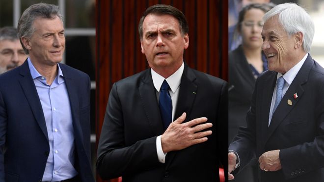 Piñera, Macri y Bolsonaro: los 3 presidentes que voltearon a la derecha el tablero del poder en Sudamérica Piñera, Macri y Bolsonaro: los 3 presidentes que voltearon a la derecha el tablero del poder en Sudamérica