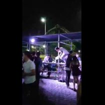 Fiesta de año nuevo en el Movistar Arena terminó con saqueo a barras e intervención de Carabineros