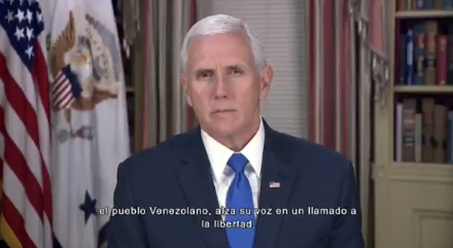 El mensaje de Mike Pence a los venezolanos: 