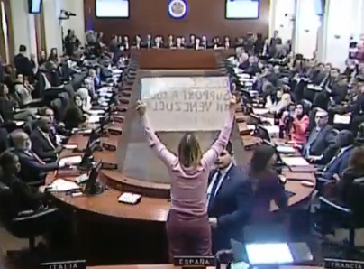 La inesperada protesta en la OEA en contra del intervencionismo estadounidense en Venezuela La inesperada protesta en la OEA en contra del intervencionismo estadounidense en Venezuela
