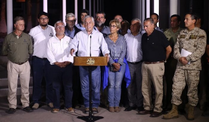 Piñera aumenta la cifra tras nuevo balance: “La inversión será de $60 mil millones en las regiones afectadas” Piñera aumenta la cifra tras nuevo balance: