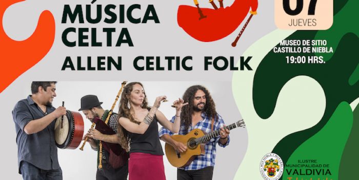 Música celta en vivo con Allen Celtic Folk en Castillo de Niebla, Valdivia