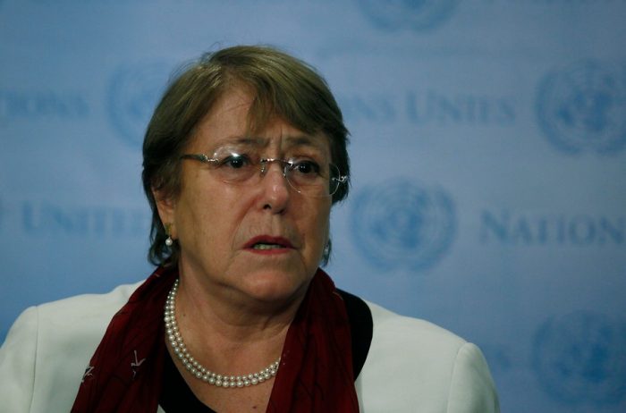 Bachelet: “Estoy profundamente preocupada por la criminalización de la protesta pacífica y la disidencia en Venezuela” Bachelet:
