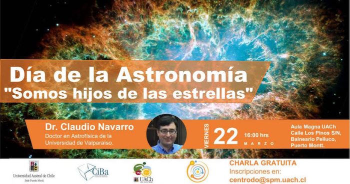 Charla de astronomía: Somos hijos de las estrellas en Universidad Austral, Puerto Montt Charla de astronomía: Somos hijos de las estrellas en Universidad Austral, Puerto Montt
