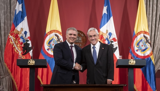 Presidentes de Chile y Colombia firman acuerdos de cooperación en diversas materias Presidentes de Chile y Colombia firman acuerdos de cooperación en diversas materias