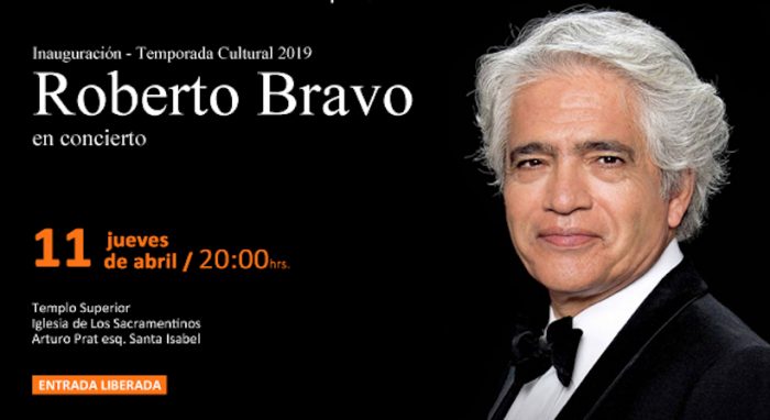 Concierto gratuito de pianista Roberto Bravo en Iglesia Los Sacramentinos Concierto gratuito de pianista Roberto Bravo en Iglesia Los Sacramentinos