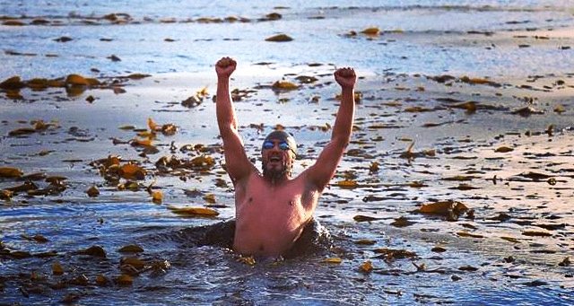 Nadador de Puerto Natales quiere romper récord en canal Señoret