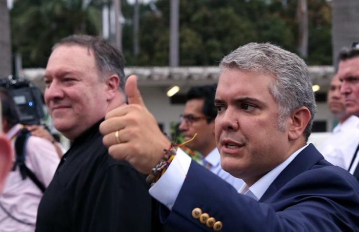 Pompeo llega a Cúcuta para tratar con presidente colombiano crisis venezolana Pompeo llega a Cúcuta para tratar con presidente colombiano crisis venezolana