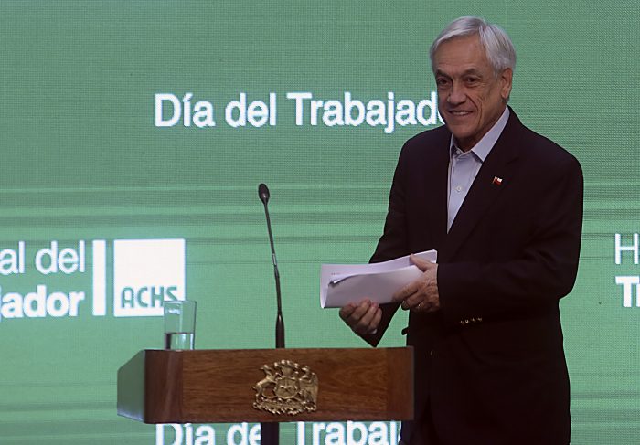 Piñera destaca creación de empleos bajo su Gobierno en conmemoración del día del trabajador Piñera destaca creación de empleos bajo su Gobierno en conmemoración del día del trabajador