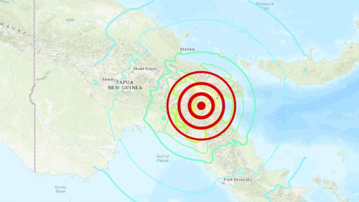 Shoa descarta tsunami tras terremoto 7,5 en Papúa Nueva Guinea Shoa descarta tsunami tras terremoto 7,5 en Papúa Nueva Guinea