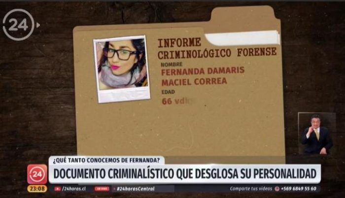 TVN pide disculpas tras repudio por exponer informe psicológico de Fernanda Maciel TVN pide disculpas tras repudio por exponer informe psicológico de Fernanda Maciel
