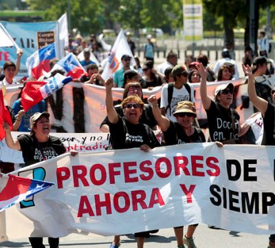 Marcha nacional: Profesores preparan tres recorridos para mañana Marcha nacional: Profesores preparan tres recorridos para mañana