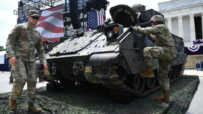 4 de julio: con tanques de guerra, aviones de combate e invitados VIP, Trump planea una controvertida celebración del Día de la Independencia 4 de julio: con tanques de guerra, aviones de combate e invitados VIP, Trump planea una controvertida celebración del Día de la Independencia