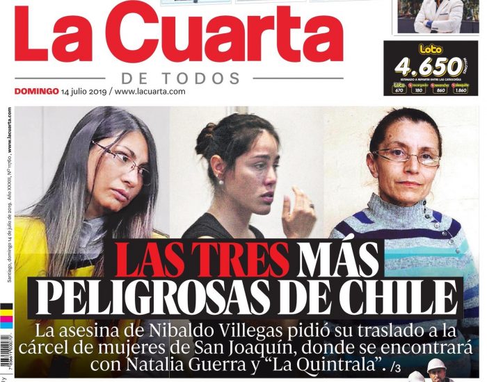 “Podrían haber hecho portada con los 36 hombres femicidas”: las críticas que desató la polémica portada de La Cuarta “Podrían haber hecho portada con los 36 hombres femicidas”: las críticas que desató la polémica portada de La Cuarta