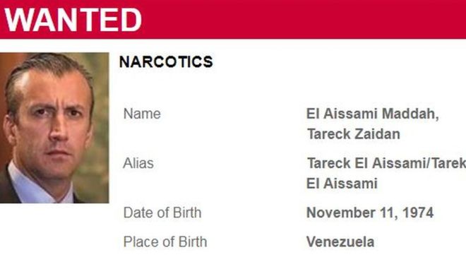 Tareck El Aissami: EE.UU. incluye al ministro de Venezuela en la lista de los 10 más buscados por narcotráfico internacional Tareck El Aissami: EE.UU. incluye al ministro de Venezuela en la lista de los 10 más buscados por narcotráfico internacional