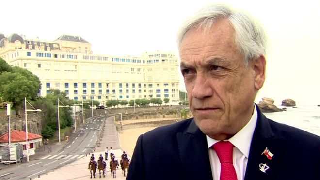 Sebastián Piñera defiende a Bolsonaro y dice que no es responsable por los incendios en la Amazonía Sebastián Piñera defiende a Bolsonaro y dice que no es responsable por los incendios en la Amazonía