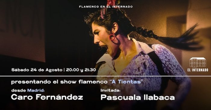 Noche de Flamenco: bailaora Caro Fernández junto a Pascuala Ilabaca en El Internado, Valparaíso