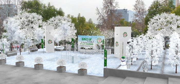 La nieve también llegó a Santiago La nieve también llegó a Santiago
