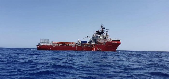 El Ocean Viking aliviado por los 356 migrantes a los que rescató El Ocean Viking aliviado por los 356 migrantes a los que rescató