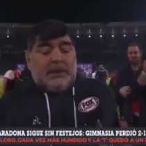 Siempre deja algo el Diego: Maradona realiza fuerte crítica a árbitro en derrota de Gimnasia y Esgrima de La Plata