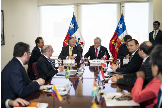 Presidente Piñera encabeza reunión de Prosur y da inicio a su funcionamiento Presidente Piñera encabeza reunión de Prosur y da inicio a su funcionamiento