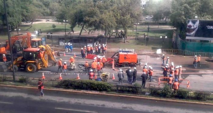 Compañía informa rotura de matriz en Providencia Compañía informa rotura de matriz en Providencia
