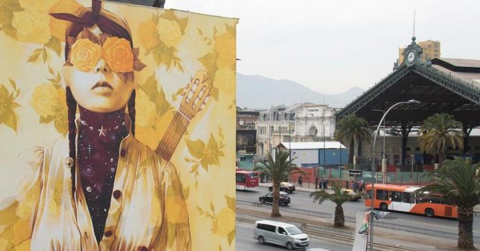 Muralista INTI realiza nuevo mural en Chile que retrata el despertar de Chile Muralista INTI realiza nuevo mural en Chile que retrata el despertar de Chile