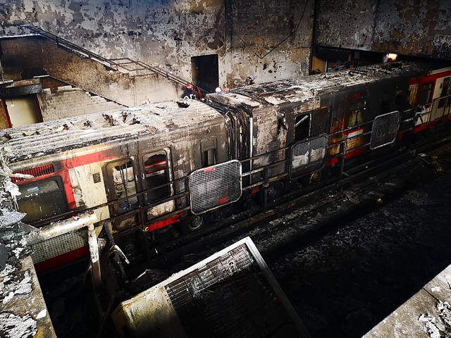 Fiscal revela que quema a estaciones de Metro se iniciaron en lugares de acceso restringido Fiscal revela que quema a estaciones de Metro se iniciaron en lugares de acceso restringido