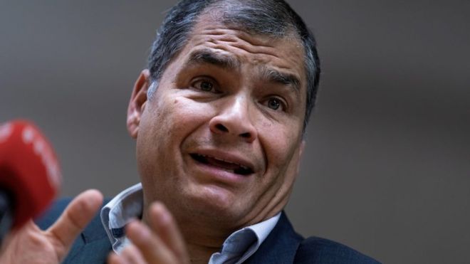 Rafael Correa rechaza la acusación de intento de golpe en medio de crisis en Ecuador: “Eso demuestra que Moreno está desequilibrado” Rafael Correa rechaza la acusación de intento de golpe en medio de crisis en Ecuador: “Eso demuestra que Moreno está desequilibrado”