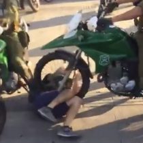 Video muestra triple atropello de carabineros a joven manifestante